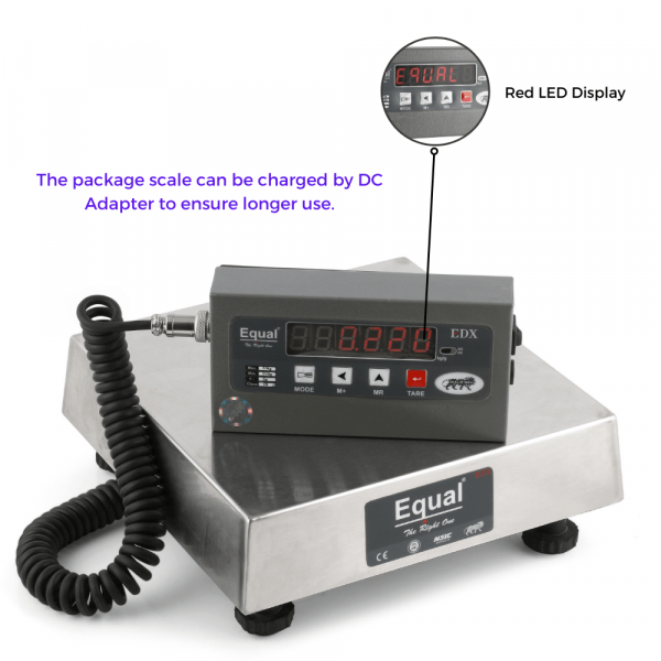EQUAL Digital Postal Home Weighing Scale, 100kg, 10g