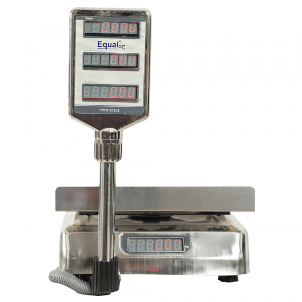 EQUAL Price Computing PC /SS-3/ 3 Window/G Weighing Scale, 10/20/30kg, 1/2/5g