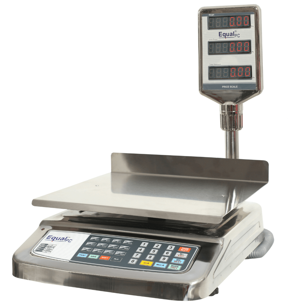 EQUAL Price Computing PC /SS-3/ 3 Window/G Weighing Scale, 10/20/30kg, 1/2/5g