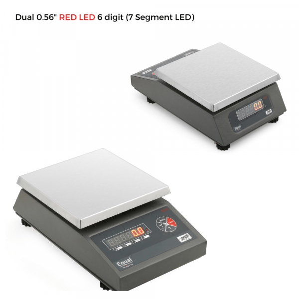 EQUAL Silver Scale/Display Front &amp; Back/MS - 15Kg, 500mg