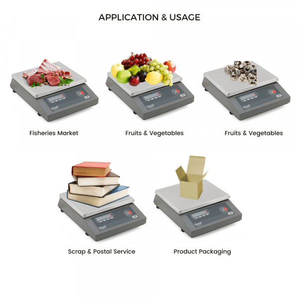 EQUAL Table Top Display Front &amp; Back/MS - 10/20/30kg, 1,2,5g, 200X220