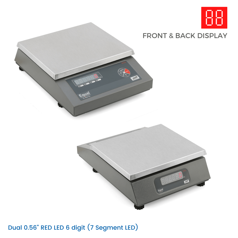 EQUAL Table Top Display Front & Back/MS - 10/20/30kg, 1,2,5g, 240X280