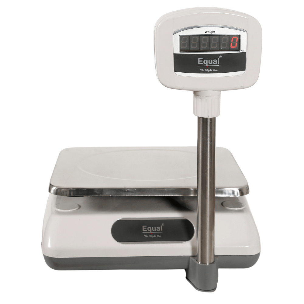EQUAL Table Top Pole/Big ABS Weighing Scale - 10/20/30kg, 1/2/5g